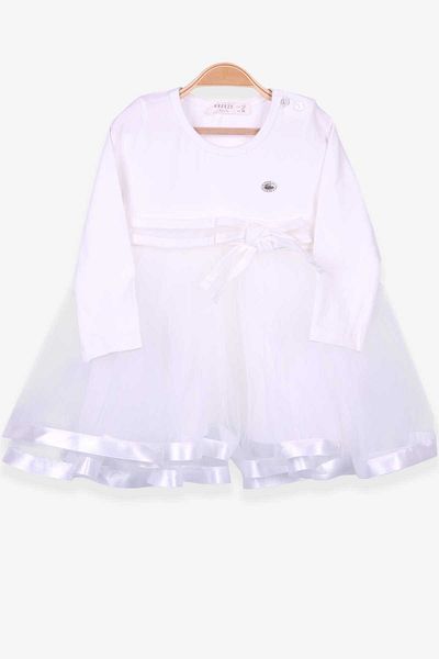 Breeze Girl's Long Sleeve Dress - Ecru 1.5-5 Years