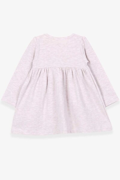 Breeze Kız Çocuk Uzun Kollu Elbise Unicorn 2-6 Yaş, Bej Melanj