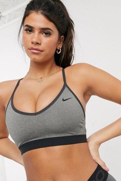 Nike Бюстгальтер для спорту Bra indy Light Support Sports Brown Спортивний бю...