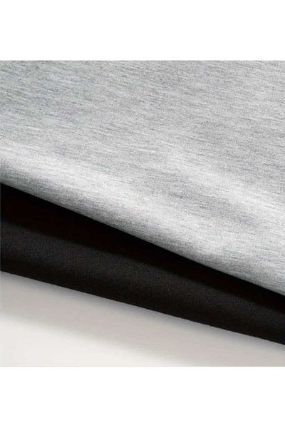 UYN SPORT Double Jogger Sweatpants - Black And Gray Rubber Leg High Waist Sweatpants
