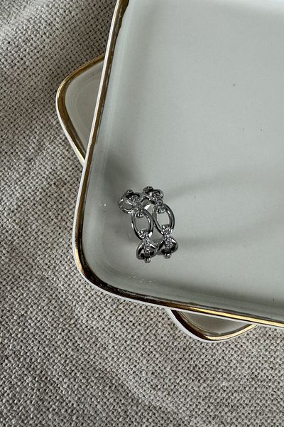 My Joyas Design Star Patterned Three Pole Cartilage Earrings
