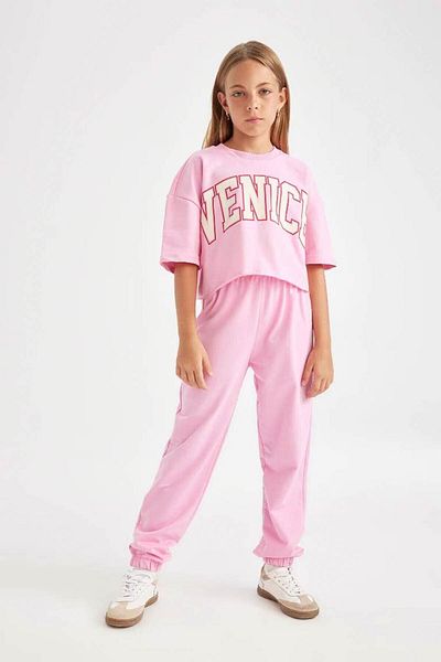 DeFacto Pink Tracksuit Set for Girls - C6870A8/Pn649