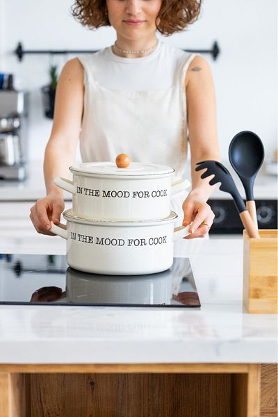 MİEN Mood Series 22 cm Enamel Pot