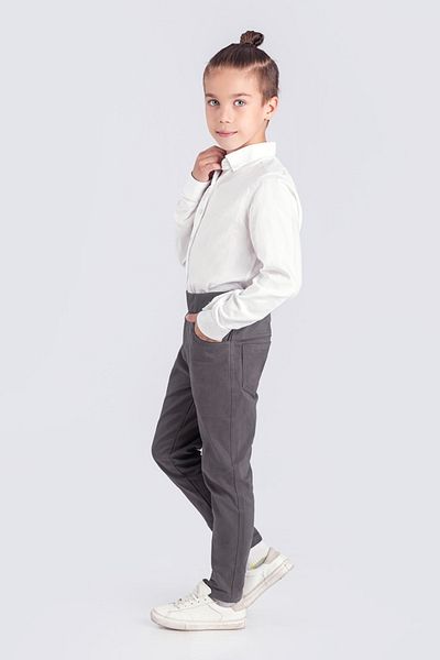 e-çocuk Boy's School Trousers with Camisole and Elastic Waist 8431-8331