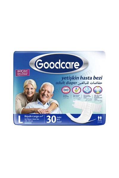 Goodcare 30 Pack Adult Patient Diapers - Large (L)