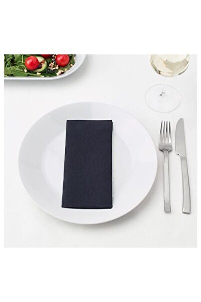 IKEA Black Mottaga Napkin 38X38 cm 25 Pieces Pocketed Napkin Invitation Presentation Napkin