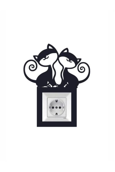 2holgun Διακοσμητικό πλαίσιο πρίζας με γάτες