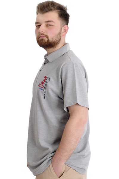 ModeXL Ανδρικό T-shirt Mode Xl Large Size Polo Captıan 23338 Grimelange