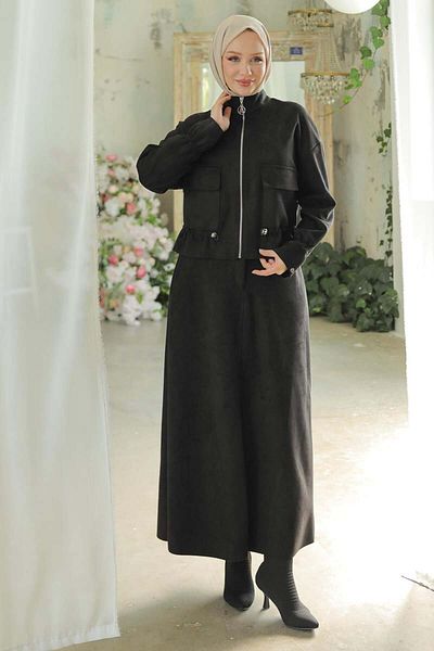 Armine Armine Trend Black Skirt Rubber Sleeve Set of Two - Zippered