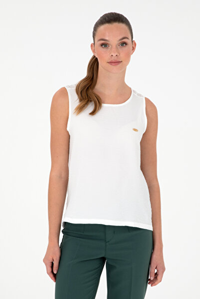 U.S. Polo Assn. قميص نسائي بأكمام قصيرة من إكرو 50283453 -VR019