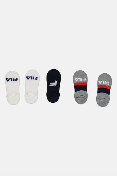 Fila Kids Boy 5 Pair Invisible Socks, Grey