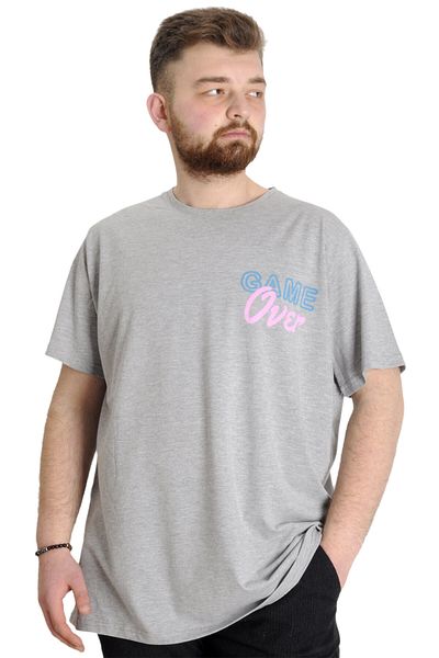 ModeXL Ανδρικό μπλουζάκι Mode Xl Large Size Game Over 23130 Grimelanj