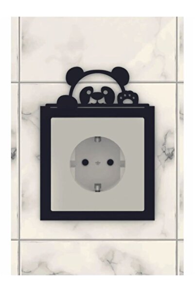 2holgun Cadru decorativ pentru priză cu model panda