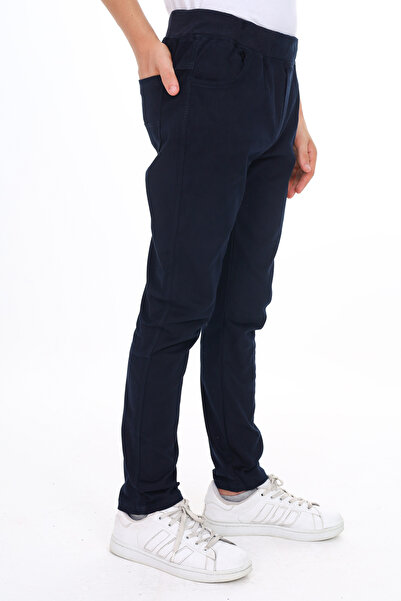 e-çocuk Erkek Çocuk Okul Pantolonu Kaşkorseli Beli Lastikli 8431-8331