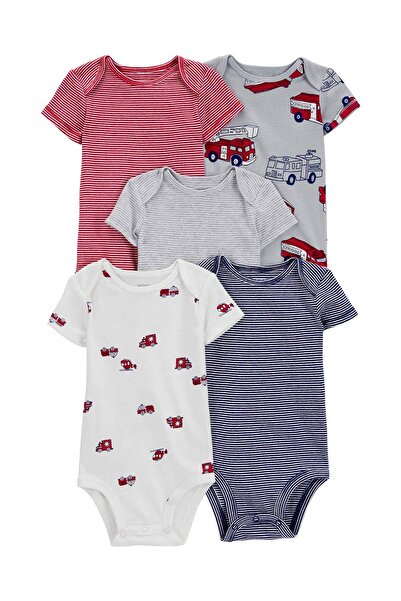 Carter's Baby Boy Short Sleeve Bodysuit 5 Pack