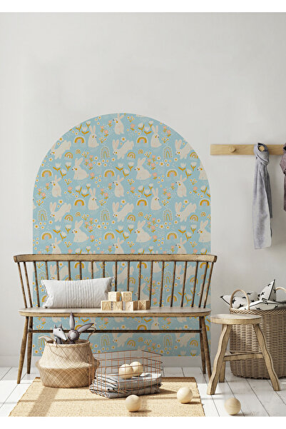 WALLHUMAN Boho - Bohem Tarz Oval Kemer Dekoratif Duvar Stickerı