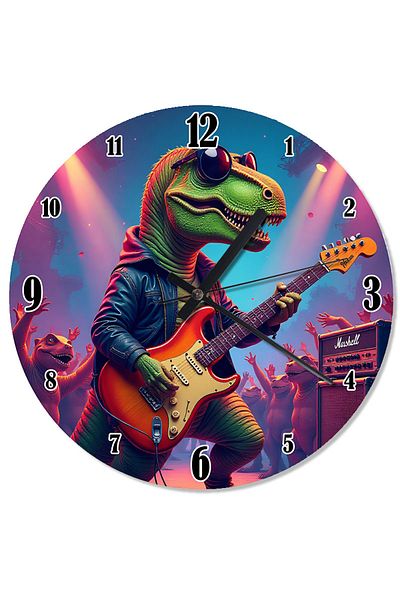 ekart Guitar and Frog Special Design Wall Clock