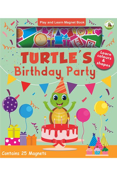 TURTLEKİDS Turtle's Birthday Party Magnet Book