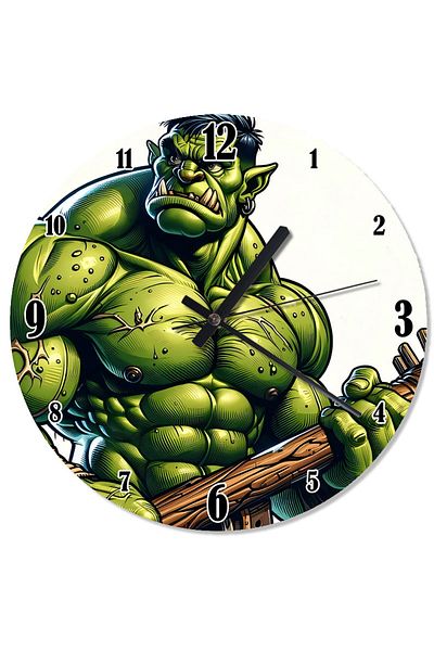 karizmart Angry Muscular Giant Analog Wall Clock