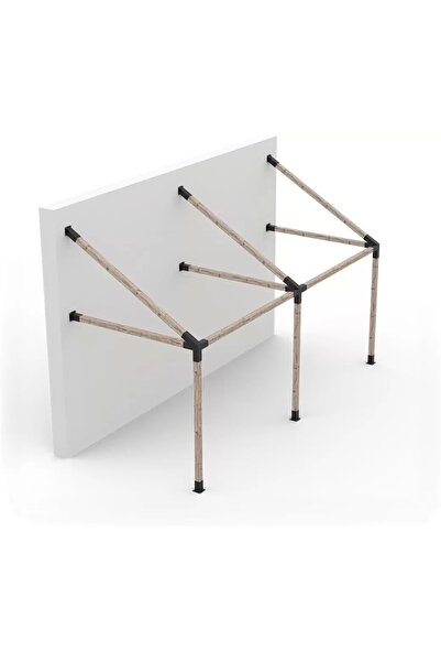 Kalite Sepetinde Bahçe Ahşap Kamelya Çardak Yapı Seti Metal Bağlantı