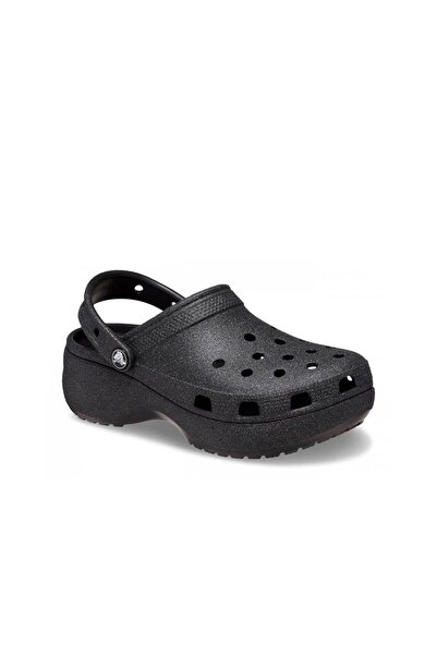 Crocs Classic Platform Glitter Clog W Kadın Terlik - Siyah