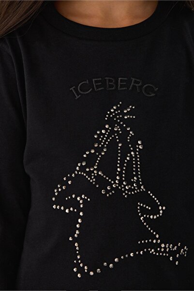Iceberg Bg Store Girl's Black T-shirt