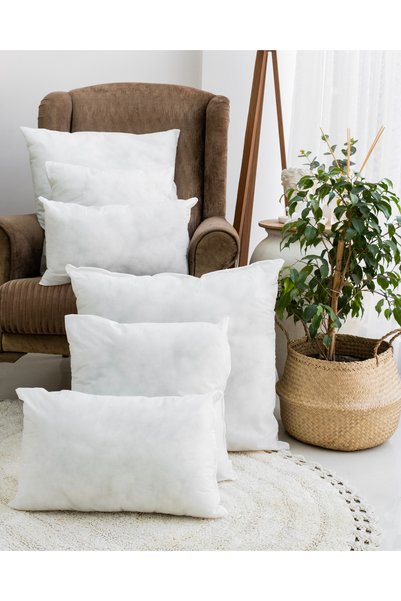 Yamesa 4Pcs Avant-Garde Inner Cushion Original 100% Pure Silicone Inner Filling Throw Pillow, Square or Rectangular Durable, Breathable and Soft