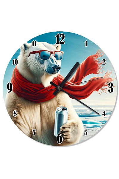 ekart Polar Bear Decorative Wall Clock