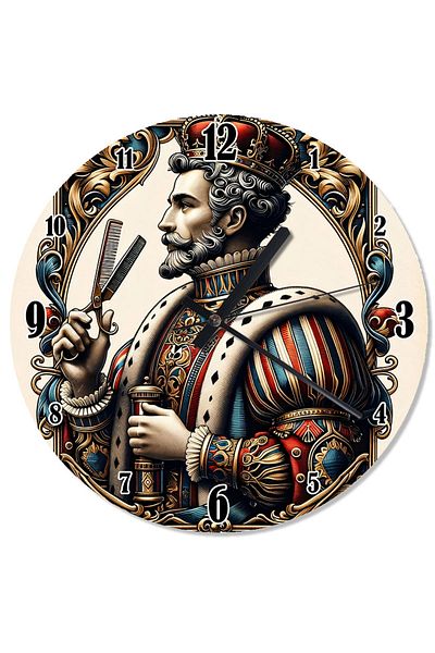 ekart Barber Knight Printed Wall Clock