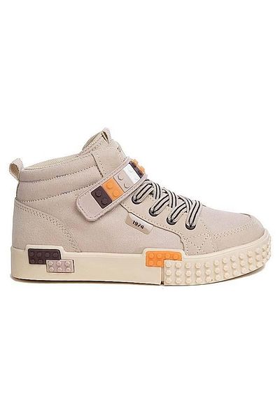 Kids Club Shoes Alessio 1958 High-top Sneaker Orthopedic Children's Sports Shoes BEIGE
