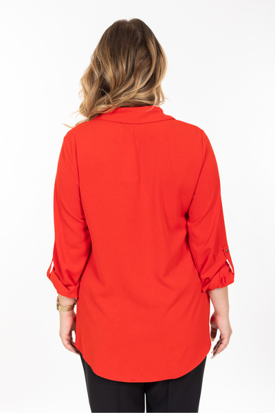 LİM Lim büyük beden desenli gömlek