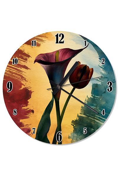 karizmart Elegant Tulip Special Design Wall Clock