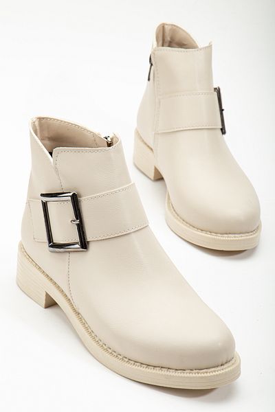 Tonny Black Γυναικείες Skin Skin Thermo Sole πόρπη με φερμουάρ Κοντές μπότες με τακούνι