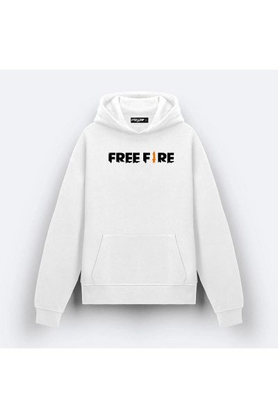 ZOKAWEAR Free Fire Design Printed Hooded Sweatshirt
