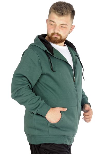 ModeXL Mode Xl Large Size Ανδρικός ιδρώτας με φερμουάρ Basic 20543 Nefti