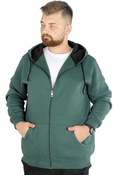 ModeXL Mode Xl Large Size Ανδρικός ιδρώτας με φερμουάρ Basic 20543 Nefti