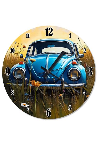 ekart Blue Vosvos Design Wall Clock
