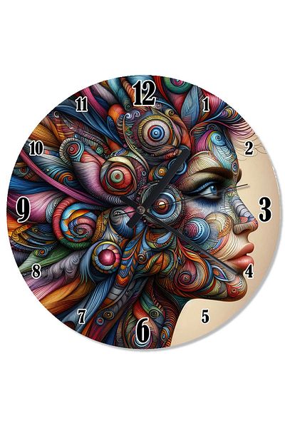 karizmart Dance of Colors Silent Wall Clock