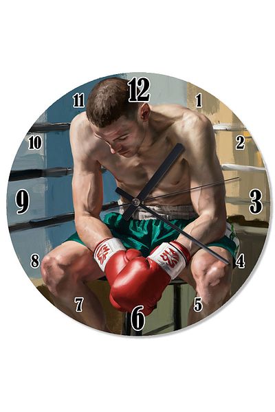 ekart Boxer Pattern Wall Clock