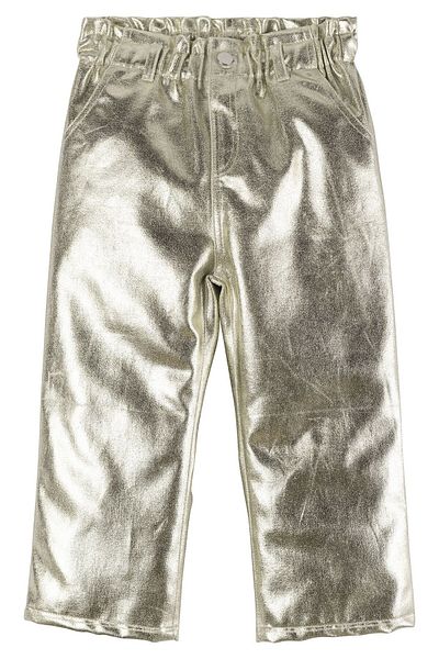 İdilbaby&Mamino Idilbaby&Mamino Female Child Dore Faux Leather Trousers