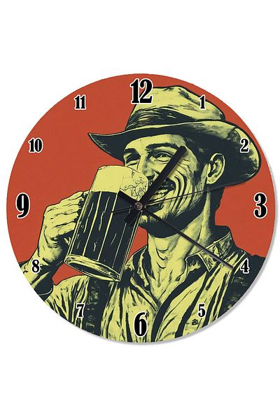ekart Cowboy Enjoyment Special Design Wall Clock