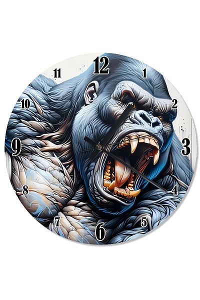 karizmart Angry Gorilla Pattern Wall Clock