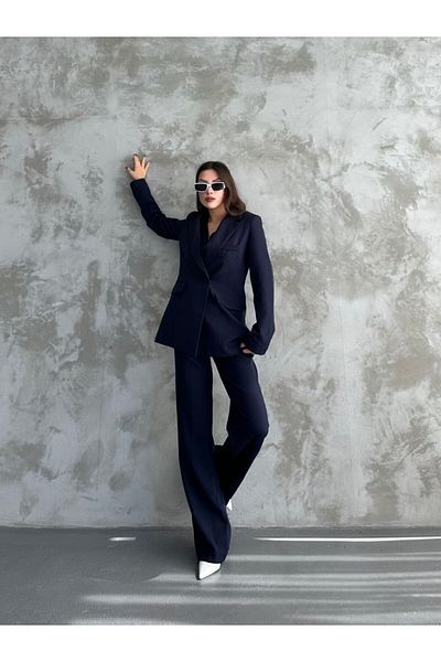 MYGİYİMİSTANBUL jacket vest palazzo pants 3-piece suit