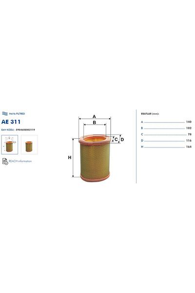 Filtron Peugeot 106-205-306-405 1.4 1.6 Filter Air