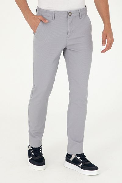 U.S. Polo Assn. Men's Light Gray Canvas Pants 50291166 -Vr001