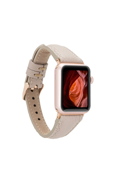 Lev Leather Hakiki Deri El Yapımı Kadın Ve Erkek Apple Watch Kordonu 38/40/41...