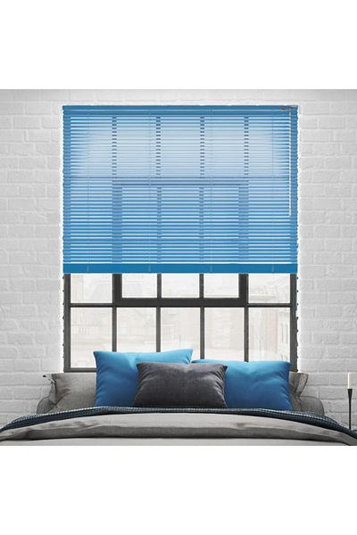 Özel Jaluzi Blue Aluminum Blinds Curtain - 25m