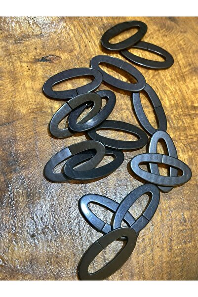 Gönülden Tasarım Crni odjevni dodatak - 15 komada, kopča Torba, 5x2 cm