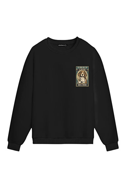 Mounte Bianca Unisex Treba mi prijatelj - Obična majica