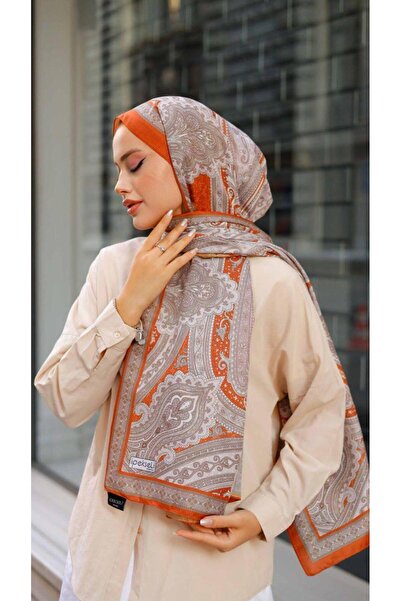 LEAUDER WOMEN Retro Desen Pamuk Vual Şal